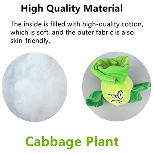 Image of JHESAO 6 inch Pvz Plush Bonk Choy Toys Pvz 1 2 Stuffed Soft Zombies Doll Chinese Cabbage Plant Toy New