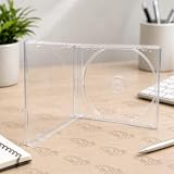 Custodia Porta CD Jewel Case con Vassoio Incluso Plastica Trasparente x 25
