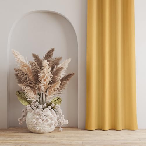 Image of LaVichitra Polyester Thermal Insulated 3 Layered Solid Blackout Opaque Solid Long Door Curtain (8 ft, Beige)