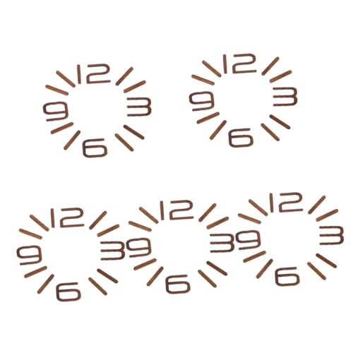 Numéros dhorloge en bois kit de remplacement chiffres arabes - 2