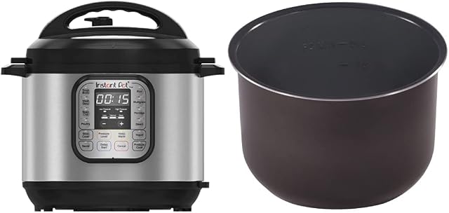 Instant Pot Duo 7-in-1 Smart Cooker, 5.7L - Pressure Cooker, Slow Cooker, Rice Cooker, Sauté Pan, Yoghurt Maker, Steamer and Food Warmer & Ceramic Non-Stick Inner Pot - 5.7 Litre