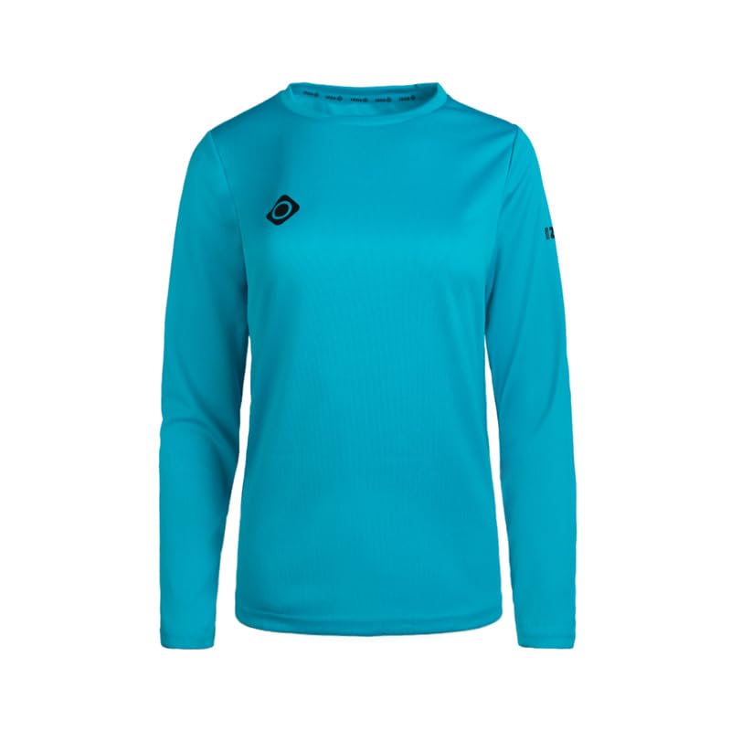 Izas - Camiseta Técnica para Mujer con Tecnología Dry Fit - Camiseta de Manga Larga con Hydrospeed Que Expulsa el Sudor a la Superficie y Mantiene Seca la Piel - Creus LSTURQUOISE (Azul) - Talla S