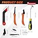 23 Pack Grout Removal Tool Kit, 2 Tile Grout Saws with 6 Extra Blades, 2 Hand Grout Saw with 5 Cleaning Sawtooth Blades, Hook Knife, for Bath Shower Floor Tile Grout Cleaning Caulk Remover