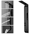 BATHLAVISH Black Shower Panels System, Shower Tower 304 Stainless Steel with Rainfall Shower Head with Handheld Massage Body Jets Bathroom Matte Black Waterfall Bathtub