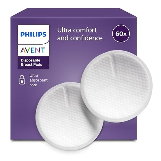 Philips Avent SCF254/61 - Discos absorbentes de lactancia desechables, pack de 60 discos absorbentes para usar de día o de noche, Blanco