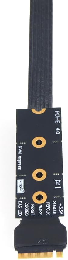 JMT R43SG GEN4 M.2 M-Key to PCIE X16 4.0 External Graphics Card Stand Bracket Compatible with NVME SSD NUC Host Expansion Card Graphics Dock (50cm)