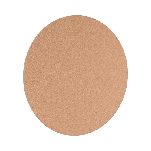 Bi-Office Eco Rahmenlose Korktafel, 45x45 cm, Doppelseitiger Naturkork, Rund, Rahmenlos