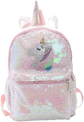 unicorn sequin toddler backpack for girls mini preschool bag for ...