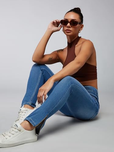 Image of Dolce Crudo Distressed High Rise Skinny Jeans for Women