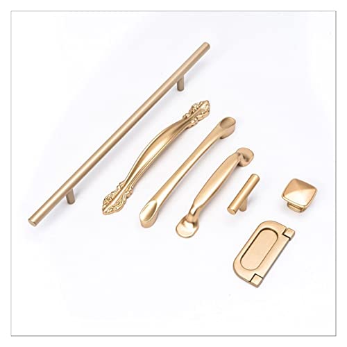 Poignée de meuble armoire moderne or sable lot de 10 boutons - 2