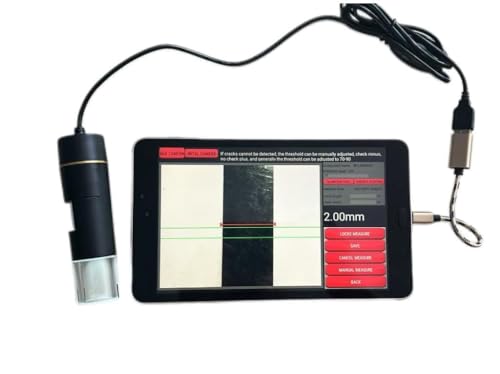 Digital Concrete Crack Width Monitor with 1000x Microscope