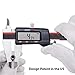 VINCA IP54 Grade Digital Caliper, DCLA-0805 8 Inch/200mm, Inch/Millimeter/Fractions Conversion, Stainless Steel, Large LCD Screen
