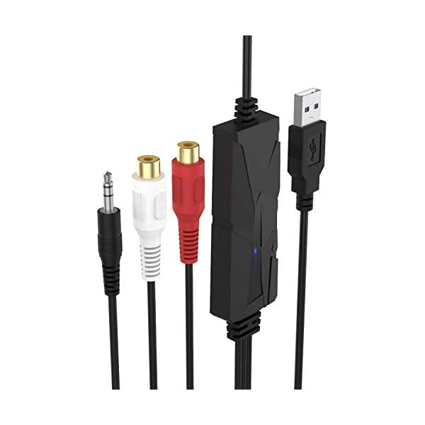 DriverGenius USB Audio Capture Grabber - 3,5-Mm-, R/L-Stereoeingänge