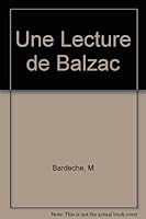 Une Lecture de Balzac B000L5LKJO Book Cover