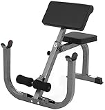 Strength Roman Chair Adjustable Hyperextension - Exercise Hyer Bench Dumbbell Weight Ab...