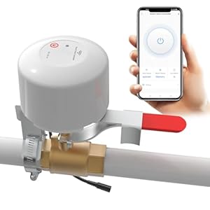 WIFI Smart Water Valve Shut Off Tool Automatic Remote Control On And Off Electric Gas Shutoff Valve Main Compatible With Alexa