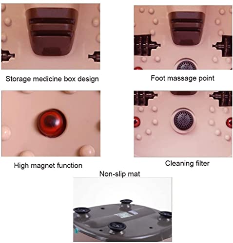 Spa para pies con 4 rodillos masajes y función calefacción miniatura 7