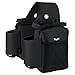 Tough 1 Nylon Water Bottle/Gear Carrier Saddle Bag, Black