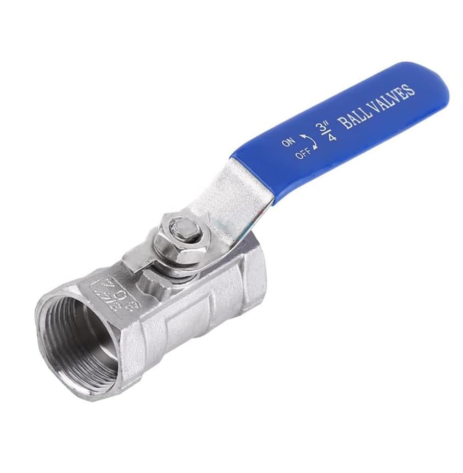 Válvula de bola, 3/4' rosca interior, válvula de bola de acero inoxidable 304, DN20 mango largo, válvula de cierre manual para agua, aceite