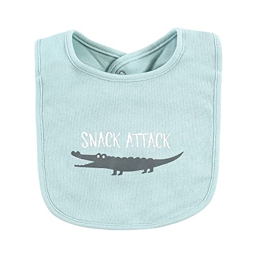 Image of Hudson Baby Unisex Baby Cotton Bibs, Alphabet Animals, One Size