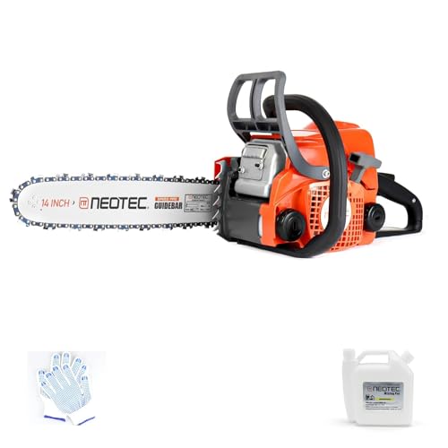 NEO-TEC NS832 31.8cc Gas Chainsaw, 14-Inch Top Handle 2-Stroke Portable Saw
