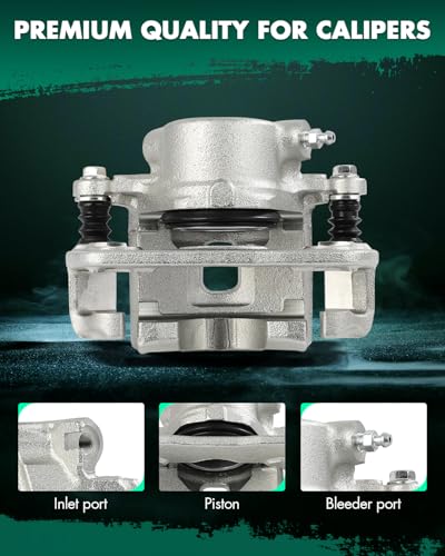 Image of SCITOO Front Left Brake Caliper With Bracket 19B1487 Compatible For Chevrolet For Tracker 1998,For Geo For Tracker 1996-1997,For Suzuki For Sidekick 1991-1998