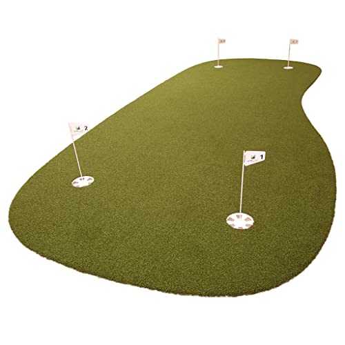 Synlawn Precision Putt Golf Putting Green - Outdoor-Indoor Putting Mat With Natural Grass Feel & True Ball Roll - Deluxe Golf Training Mat For Year-Round Putting Practice - (5’ X 12’) #TOP2