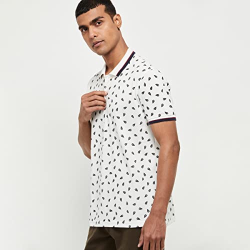 Image of Max Men Printed Polo Regular Fit Tshirt