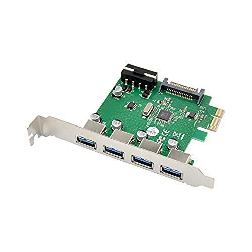 Convertisseur PCI-E vers 4 Ports USB 3.0 carte adaptateur SATA pour PC