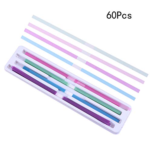 Almofada de polimento dental Healifty 60 peças com acabamento de resina