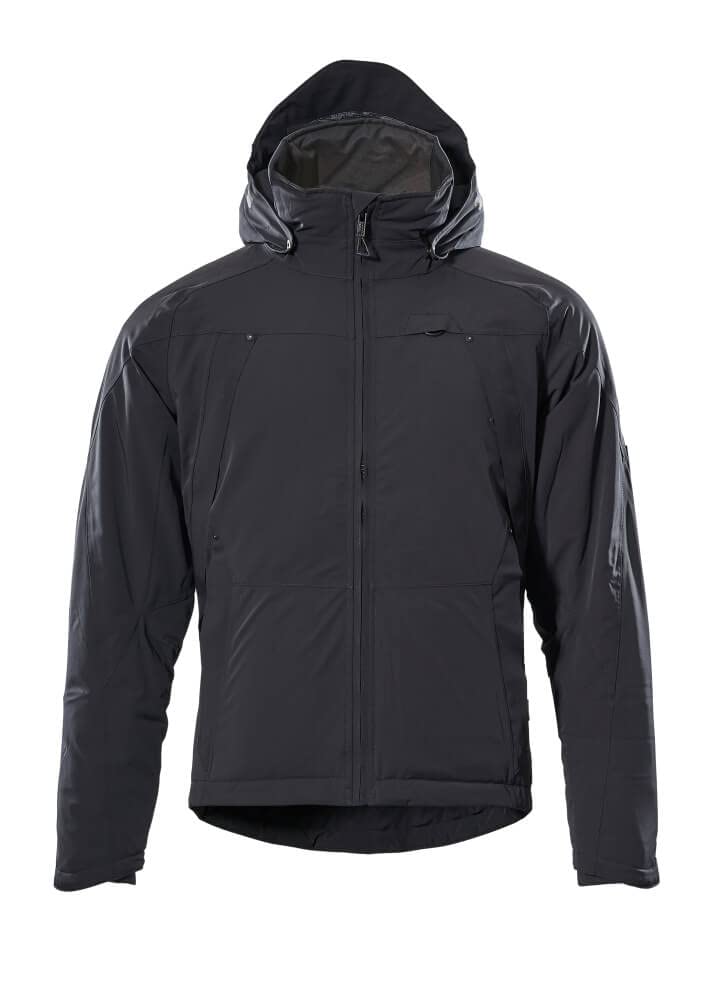 Mascot 17035-411-09 Advanced Lining Stretch Waterproof Lightweight Winter Jacket, Size XL, Black