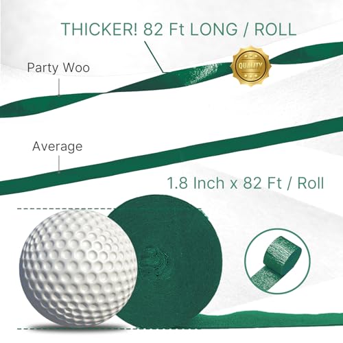 PartyWoo serpentinas de papel crepom 8 rolos de 656 pés, pacote de serpentinas de festa de papel cre