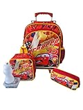 Kit Mochila Escolar Carro Flash Rodinha G Meninos