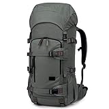 GUTE POLSTERUNG: Der Outdoor Rucksack Breite, Gepolsterte Schulterriemen und Polster Am Rücken, Zusatzgurte Um Brust und Hüfte.Nebenfach Auf Der Frontseite Ist Perfekt, um Kleinere Gegenstände Besonders Zugänglich Zu Verstauen.Kopffach, Kleidungsstücke Wie Handschuhe und Mützen Schnell Zugänglich