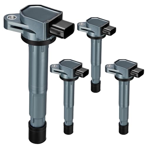 Image of Set of 4 UF417 Ignition Coil Pack Compatible With Acura RDX 2007 2008 2009 2010 2011 2012 2.3L L4 TSX 2.4L L4 2004 2005 2006 2007 2008 Replaces UF-417 52-1781 30520-PNC-004