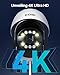 ZOSI 4K 8MP 16CH Security Camera System with AI Face Person Vehicle Detection, 8 x 8MP 4K Outdoor Auto Tracking PT PoE Camera with Floodlights, 2-Way Audio, 16 Port 32CH 8MP NVR with 4TB HDD