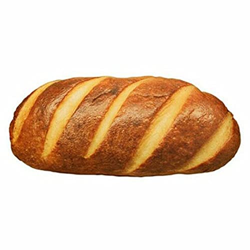MNTT 3D Simulation Bread Shape Plush Pillow for Food Toys Soft Butter Food Cushion Toast Bread Stuffed Toy(40cm/15.7inch)