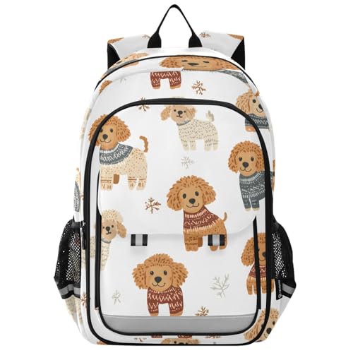 Sac à dos garçons et filles Mnsruu marron : l'école et le multimédia