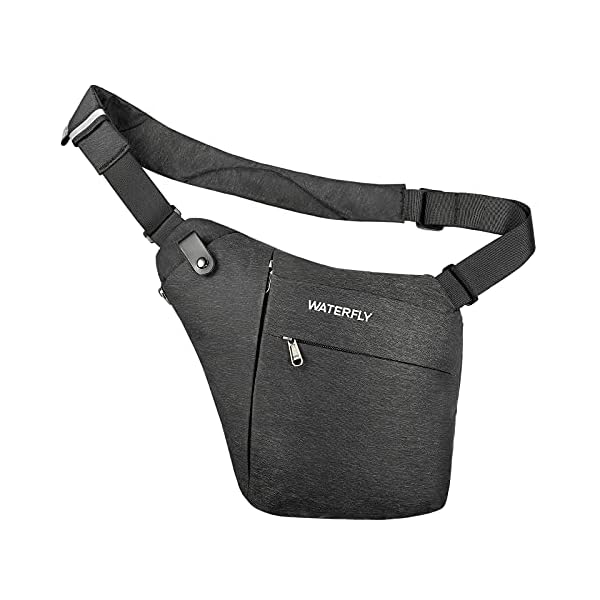 WATERFLY Sling Crossbody Chest Bag Slim AntiTheft Cross Body Bag Over