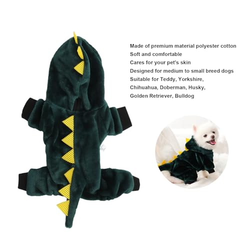 Disfraz de dinosaurio para perro tamaño grande miniatura 3