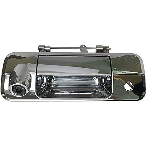PYvideo Backup Camera with Tailgate Handle for Tundra (2007-2013) for Universal Monitors (RCA) (Color: Chrome) Cover