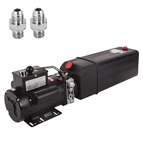 LFGUD Hydraulic Power Unit 16 Quart 4 Gallon Hydraulic Pump 220V 3450 RPM 2HP Single Phase Electric Hydraulic Car Lift Pump for Car Lifting Platforms