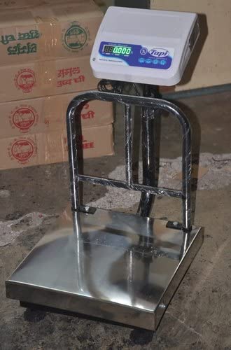 Tapi Weight Capacity 100kg x 10g Accuracy,Chargeable Digital Weighing Machine/Electronic Weighing Scale with Front Back Double Red Display, Stainless Steel Pan,16x16