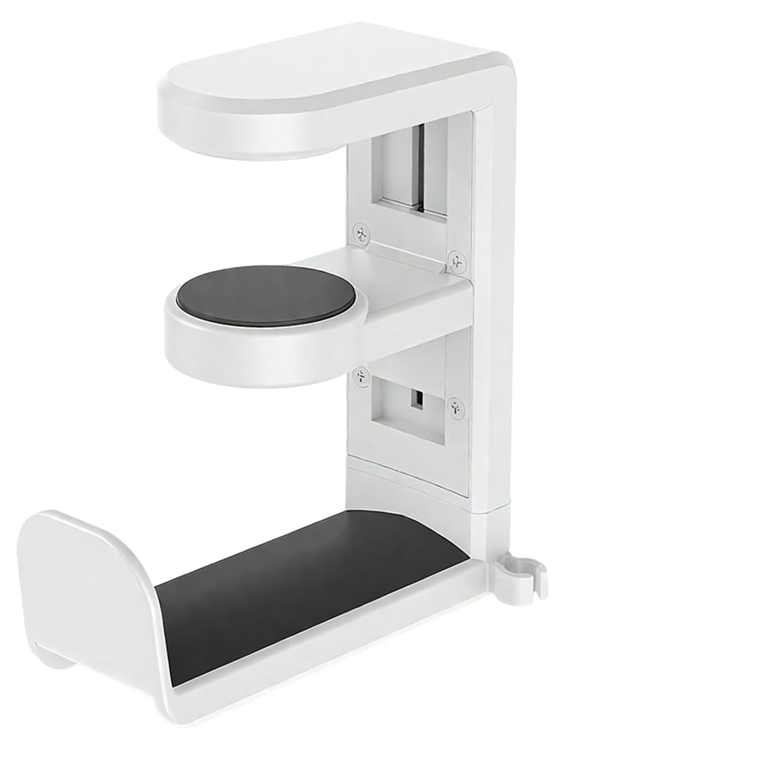 GXGM Supporto Per Cuffie da Scrivania, Gancio Borsa da Tavolo, Organizzatore Accessori (Bianco)