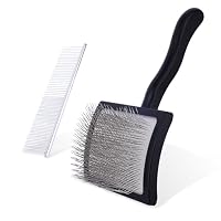 Brosse Auto-nettoyante Pour Chien Et Chat – Peigne Démêlant à Picots En Inox Avec Poignée Ergonomique