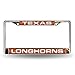 NCAA Texas Longhorns Laser Cut Chrome Plate Frame