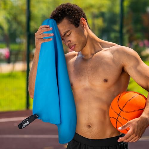 BOGI 4 Pack Microfiber Travel Sports Towel-Quick Dry Towel, Soft Lightweight Microfiber Camping Towel Absorbent Compact Travel Towel for Camping Gym Beach Bath Yoga Swimming Backpacking-4 pcs Medium by BOGI - Image 6