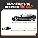 HOTOR Corded Car Vacuum Cleaner - High Power for Quick Car Cleaning, DC 12V Portable Auto Vacuum Cleaner - Orange