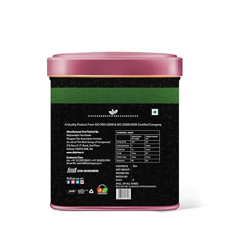 Image of Dabri Assam Royale Black CTC Tea with darjeeling Long Leaf 80gm Combo(Pack of 2 x 80g Each Tin Box)Natural Premium Chai Patti|Strong,Aromatic & Rich|Boosts Energy,Improves Metabolism & Fights Fatigue