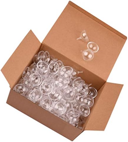 EXCEART 25Pcs Clear Chocolate Box Holder Mini Cupcake Muffin Holders Candy Packaging Case Flower Support Rack Valentines Day Gift for Birthday Wedding Party Supplies